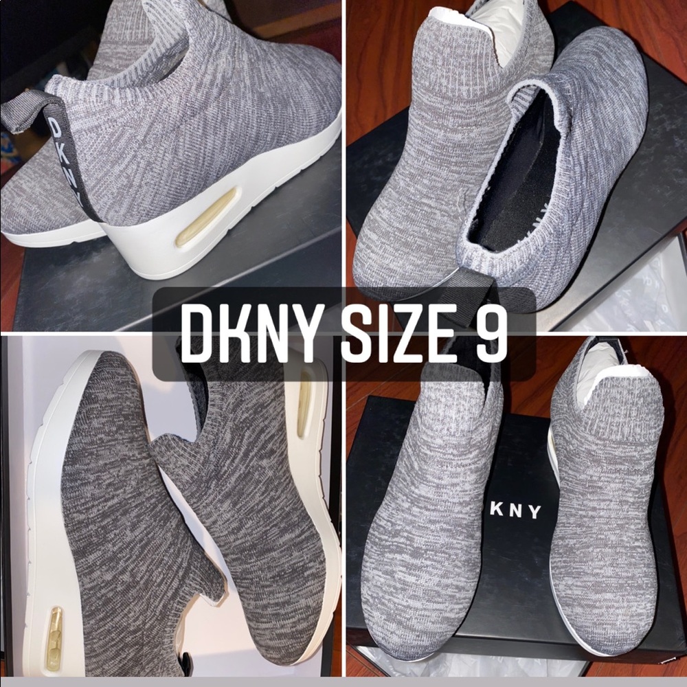 DKNY Angie Wedge Sneaker Size 9 New with box.